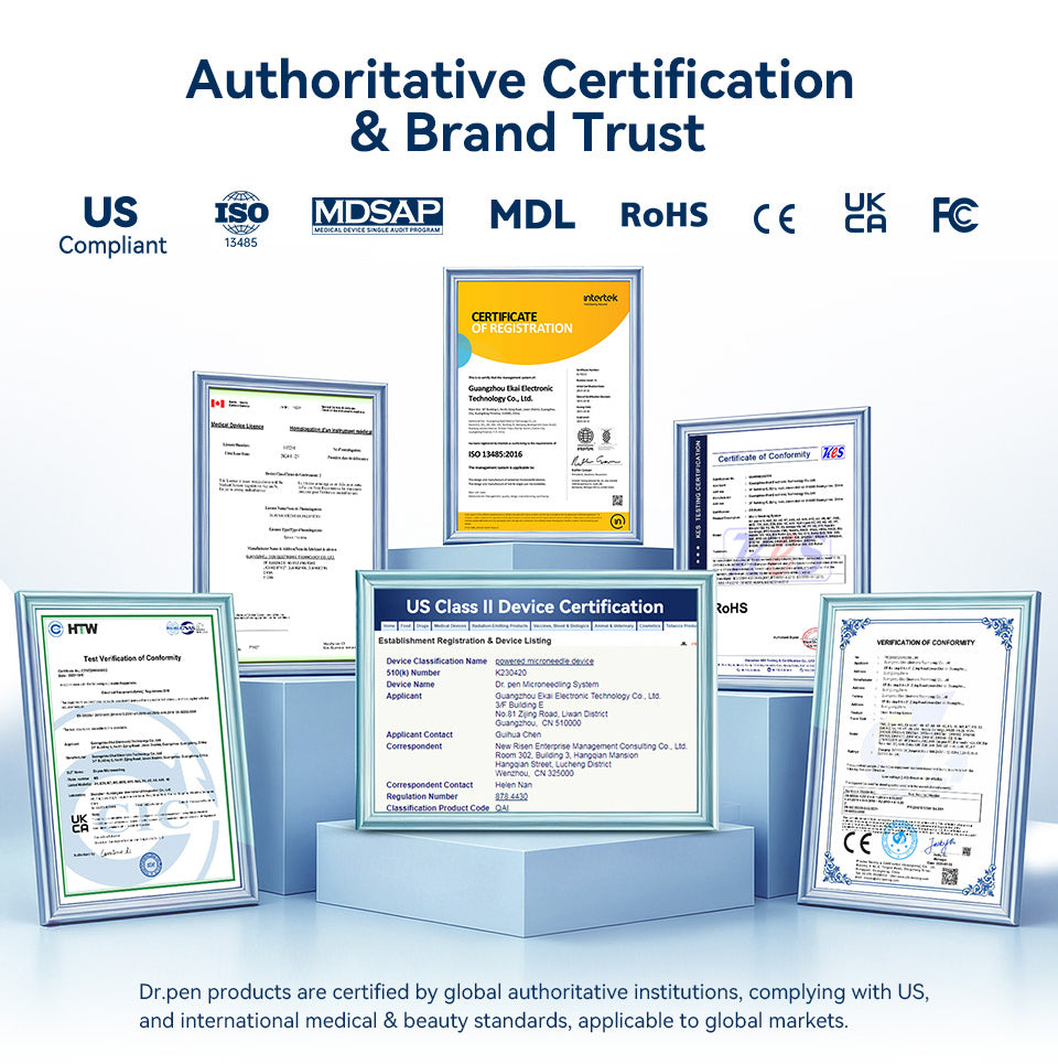 Montaje de certificados y marcas de conformidad del proveedor en la galería H5